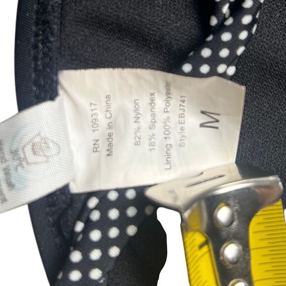 Damsel Shoulder Strap Black Swim Bikini Top Medium M - Picture 4 of 6